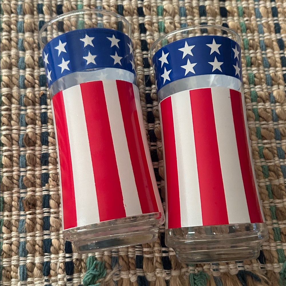 Patriotic Star and Stripe Glasses